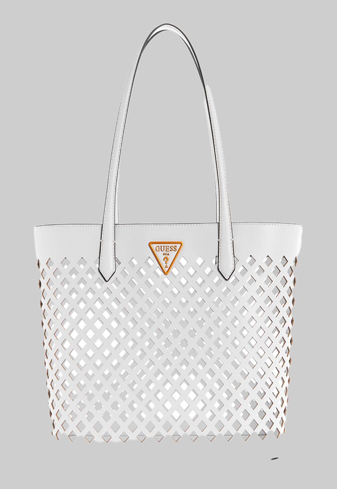 Cartera Aqua Tote Whi Blanco Guess-0