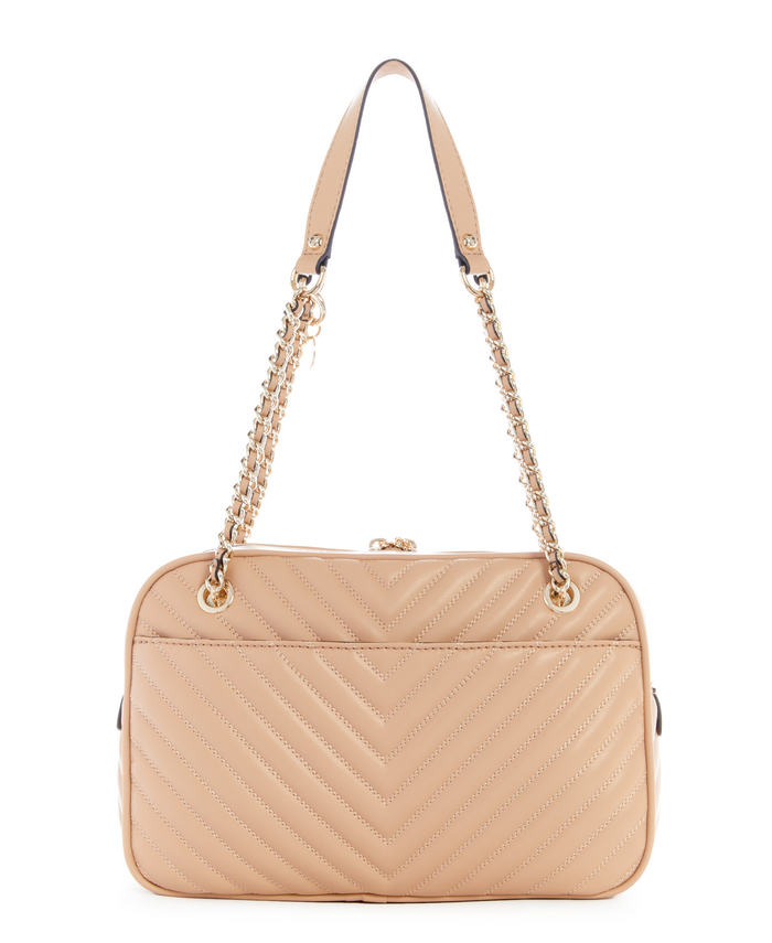 Cartera Guess Keillah Top Zip Shoulder Bag Bei Beige-2