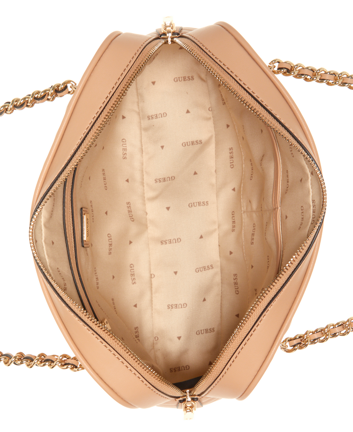 Cartera Guess Keillah Top Zip Shoulder Bag Bei Beige-3