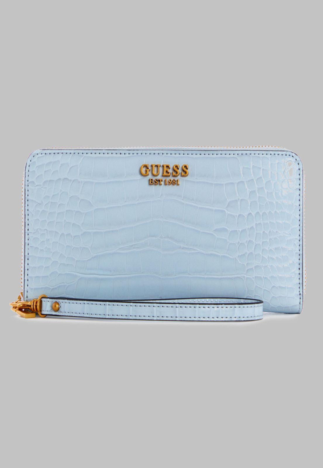 Billetera Guess Laurel Slg Large Zip Pod Celeste-0