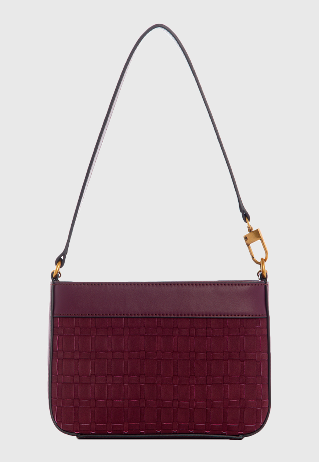 Mini Cartera Katey Mini Top Shoulder Burdeo Guess-2