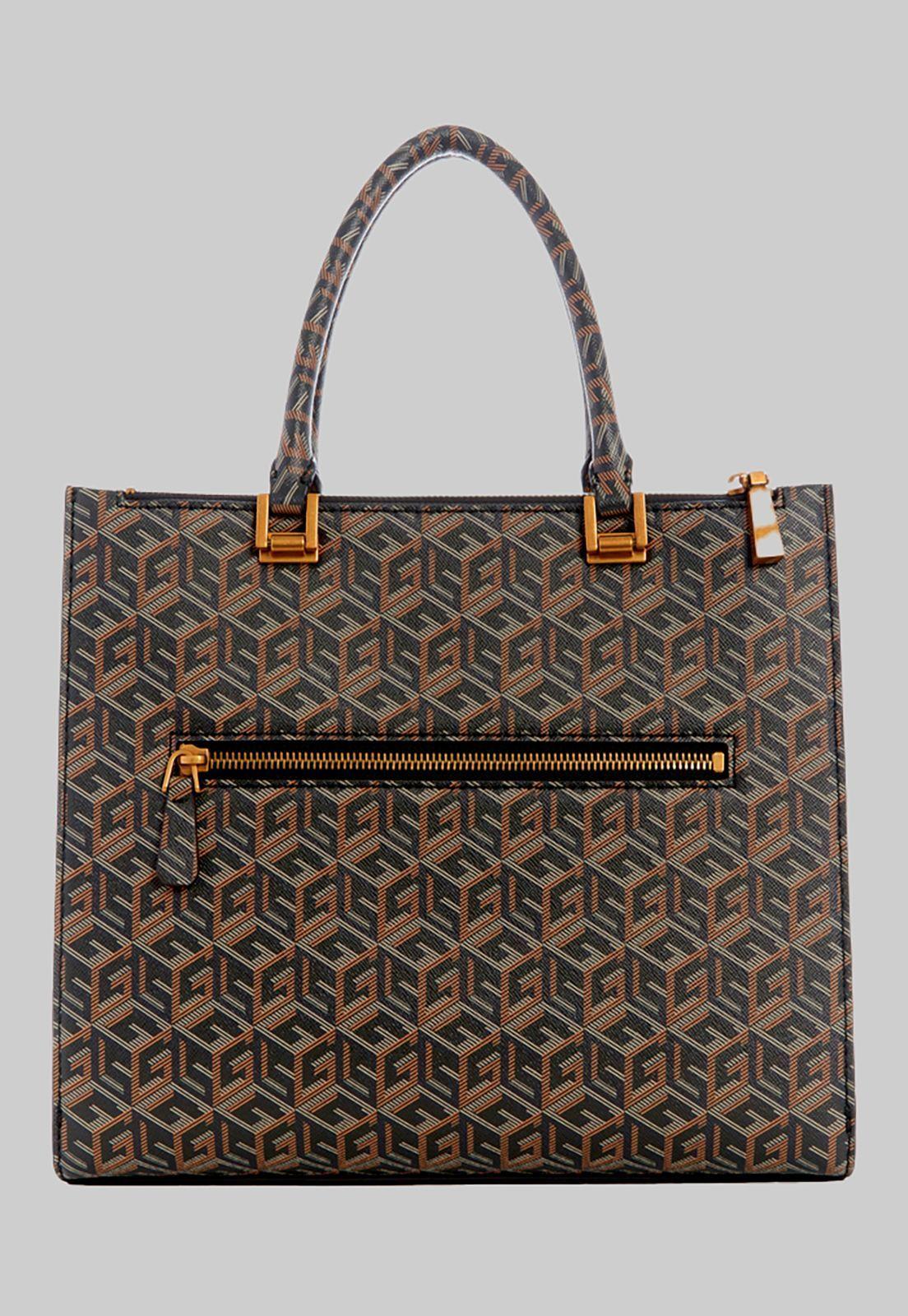 Cartera Atene Society Satchel Blo Negro Guess-2