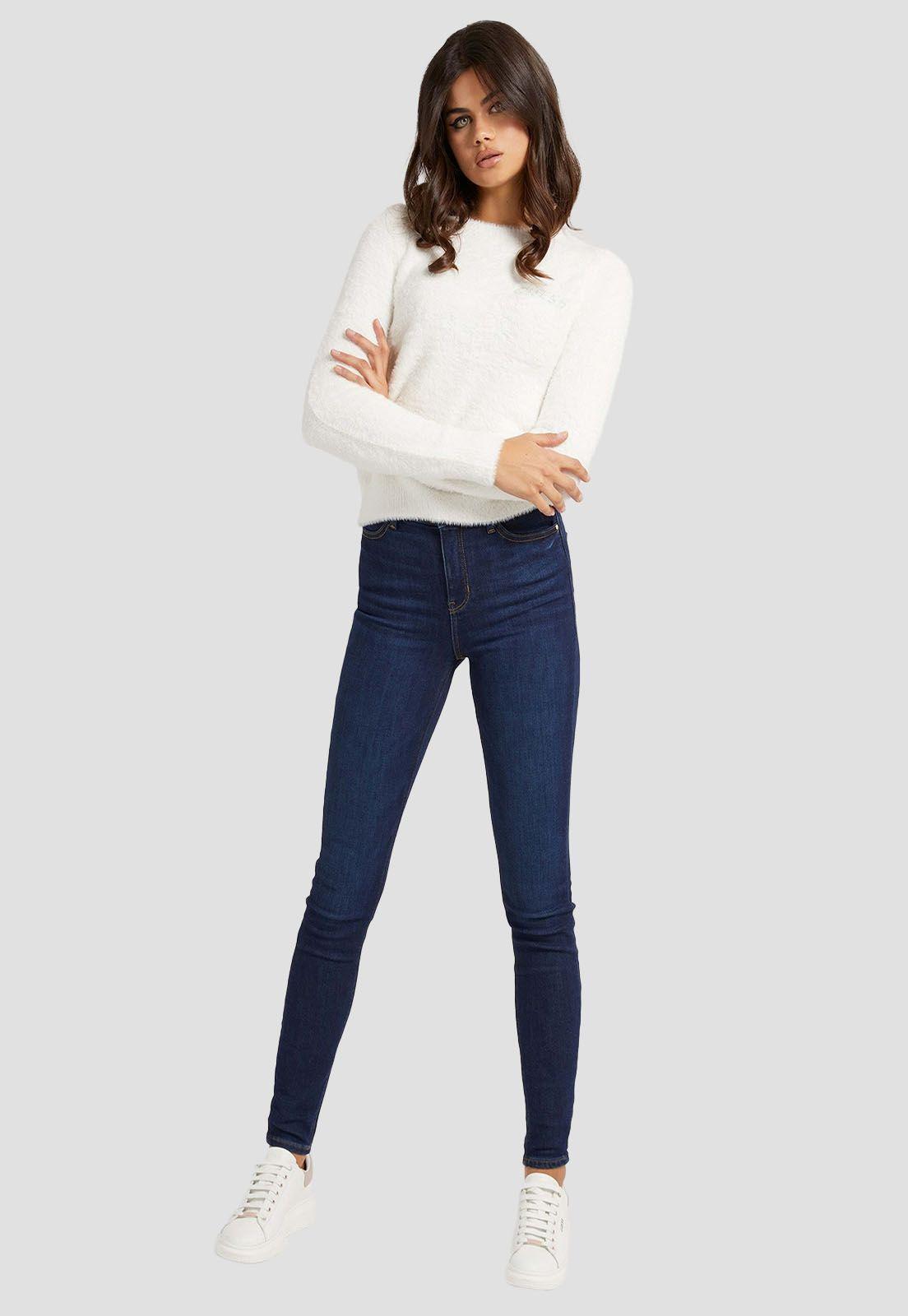 Tejido Candace Rn Ls Swtr G012 Blanco Guess-1