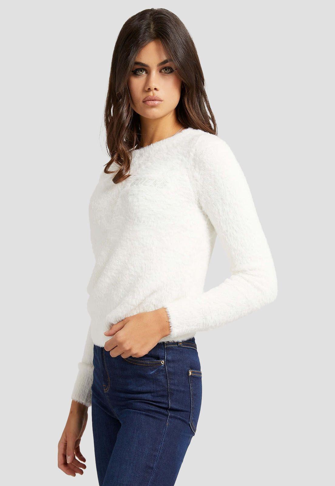 Tejido Candace Rn Ls Swtr G012 Blanco Guess-0