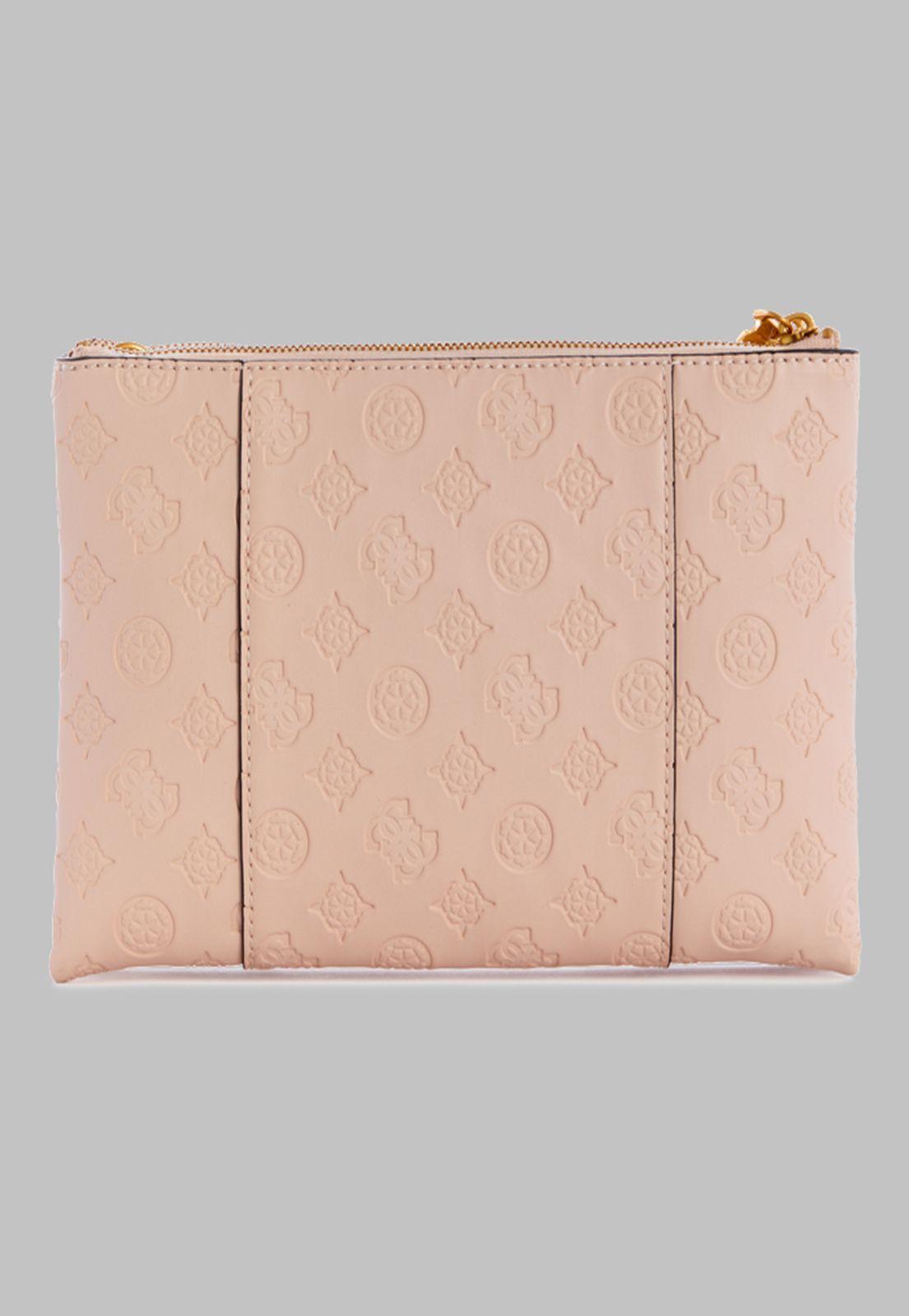 Mini Cartera Guess Noelle Dbl Zip Crossbody Lrl Rosado-2