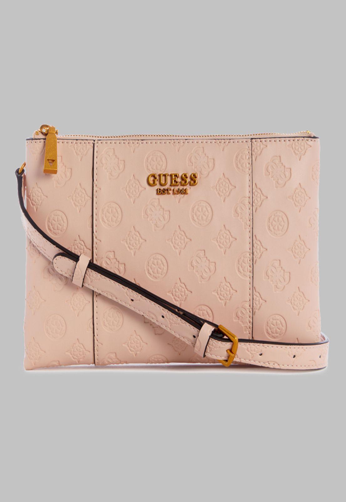 Mini Cartera Guess Noelle Dbl Zip Crossbody Lrl Rosado-0