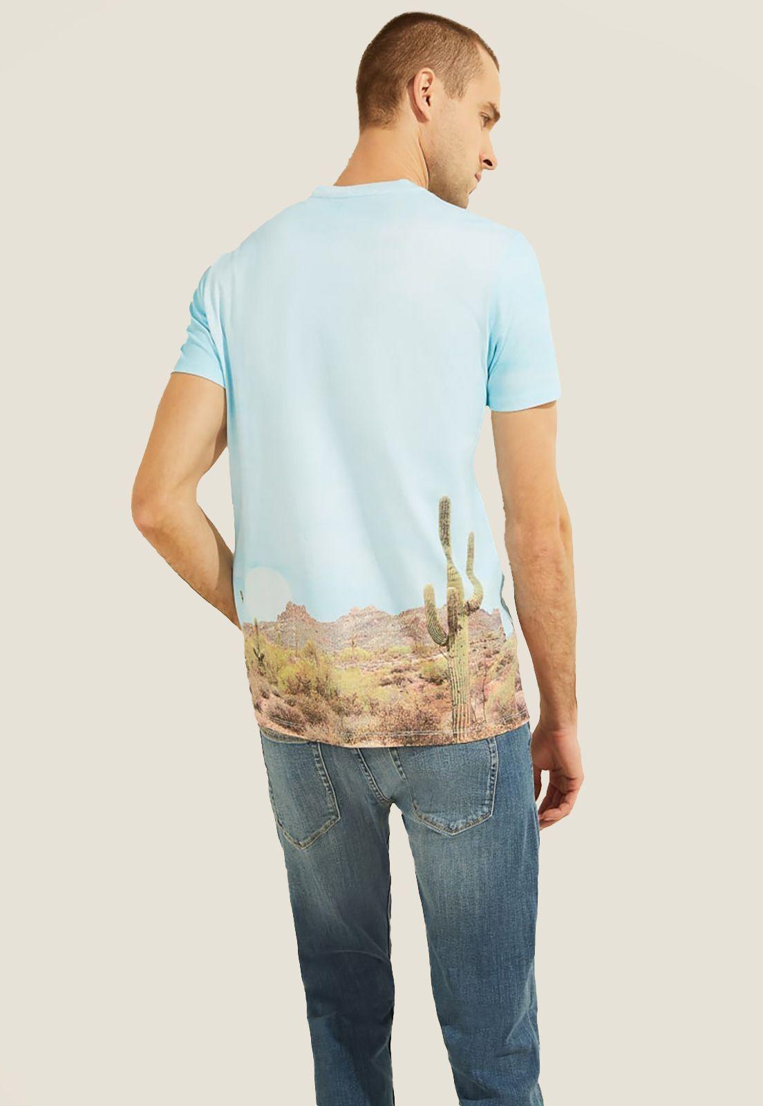 Polera Guess Ss Cactus Print Tee-2