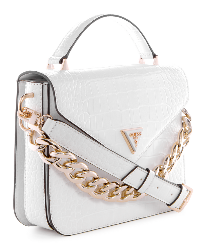 Cartera Guess Retour Top Handle Flap Whi Blanco-1