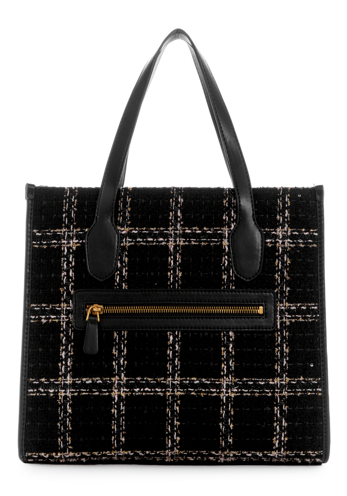 Cartera Silvana Small Tote Bkw Negro Guess-1