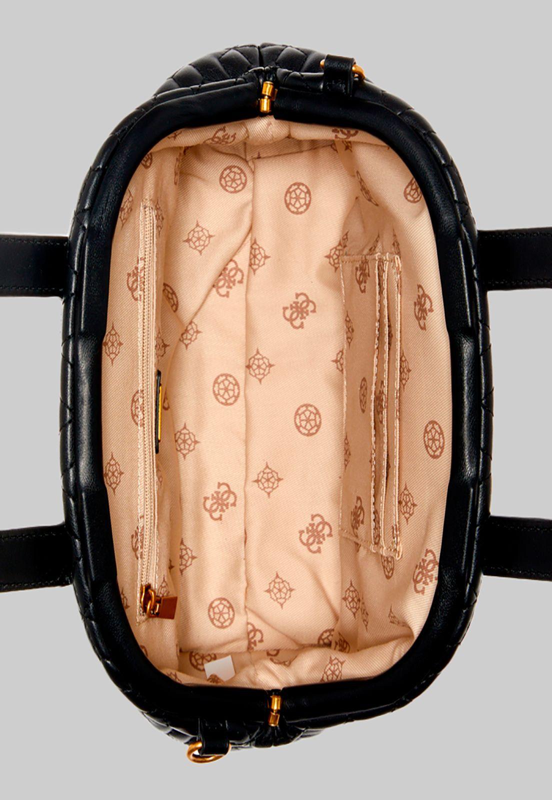 Mini Cartera Errin Small Frame Clutch Negro Guess-3