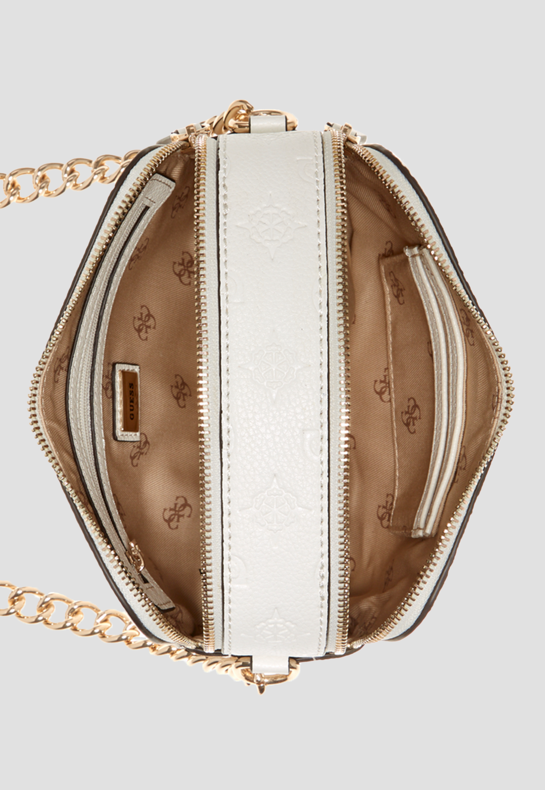 Cartera Helaina Crossbody Camera Whi Blanco Guess-3