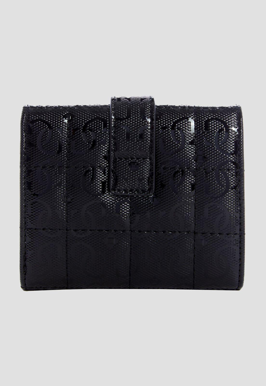 Billetera Kobo Slg Petite Trifold Bla Negro Guess-1