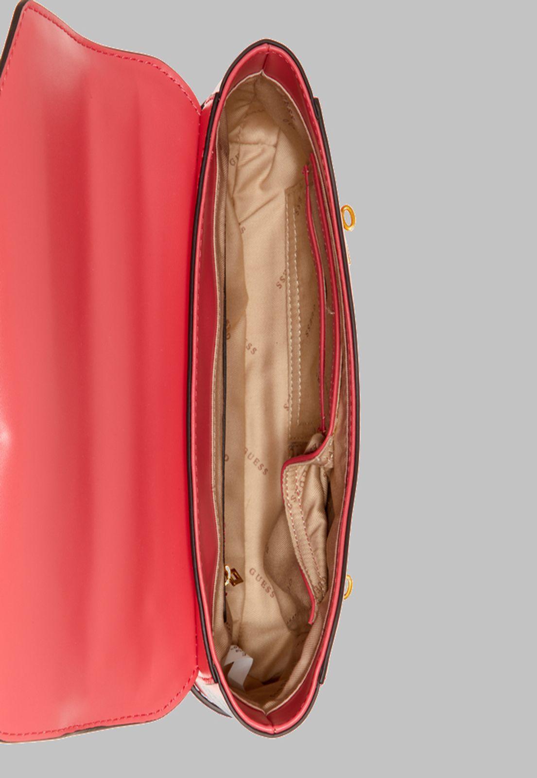 Cartera Guess Zadie Convertible Xbody Flap Cma Rojo-3