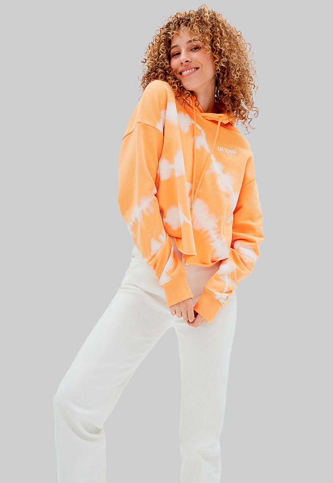Poleron Guess Go Abby Hoodie F30L Naranjo-2
