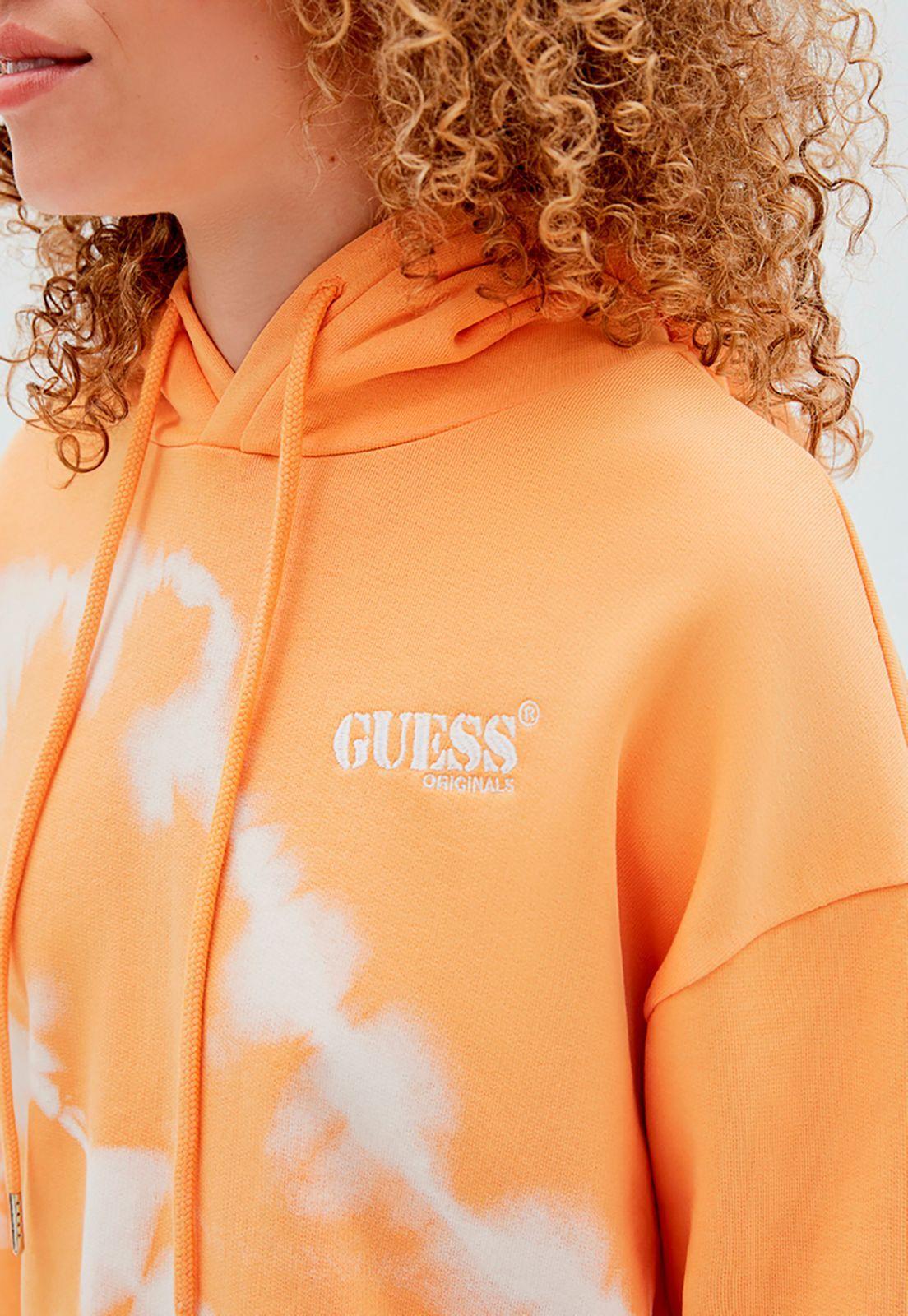 Poleron Guess Go Abby Hoodie F30L Naranjo-4