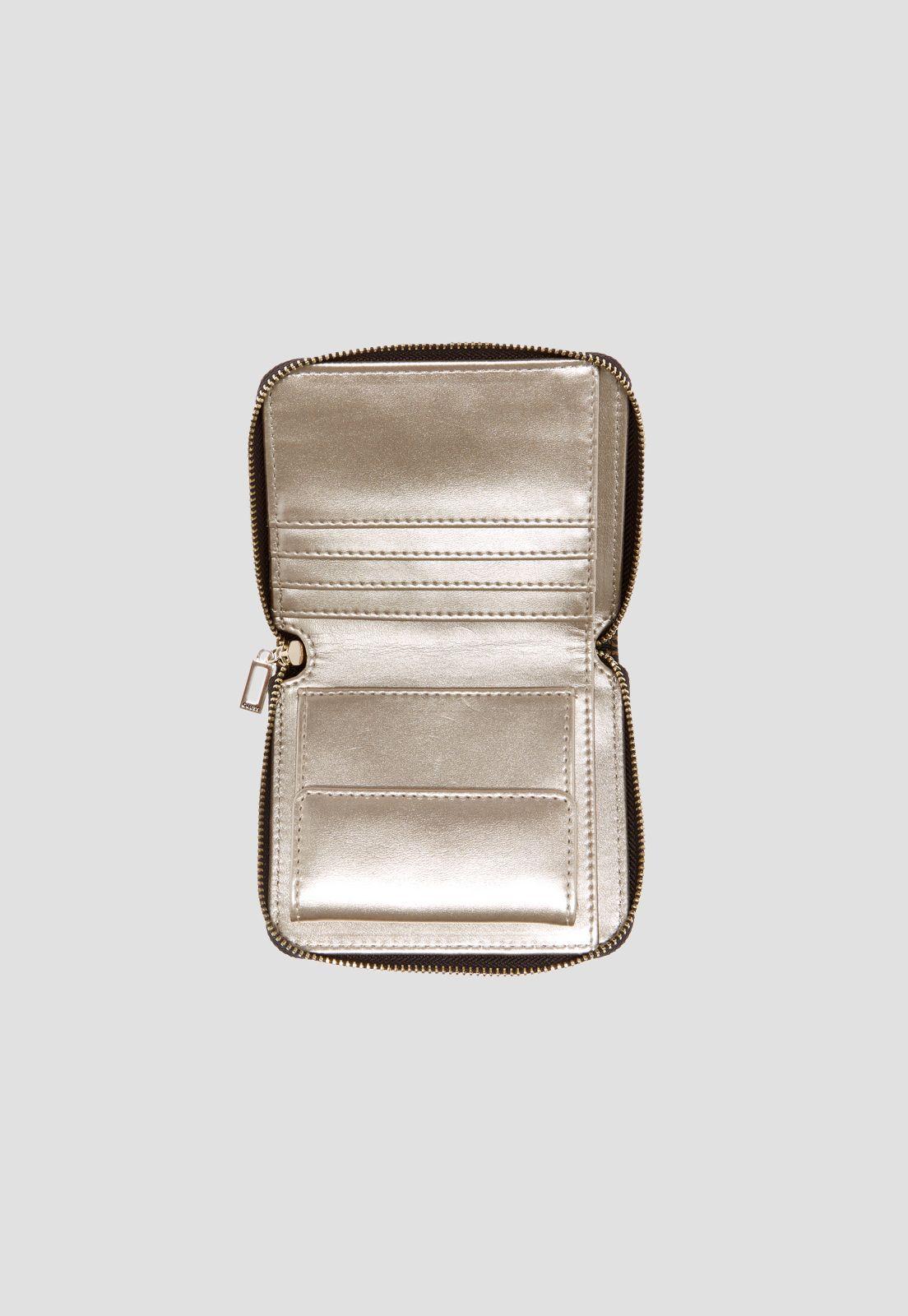 Billetera Zadie Logo Slg Sml Around Café Guess-2