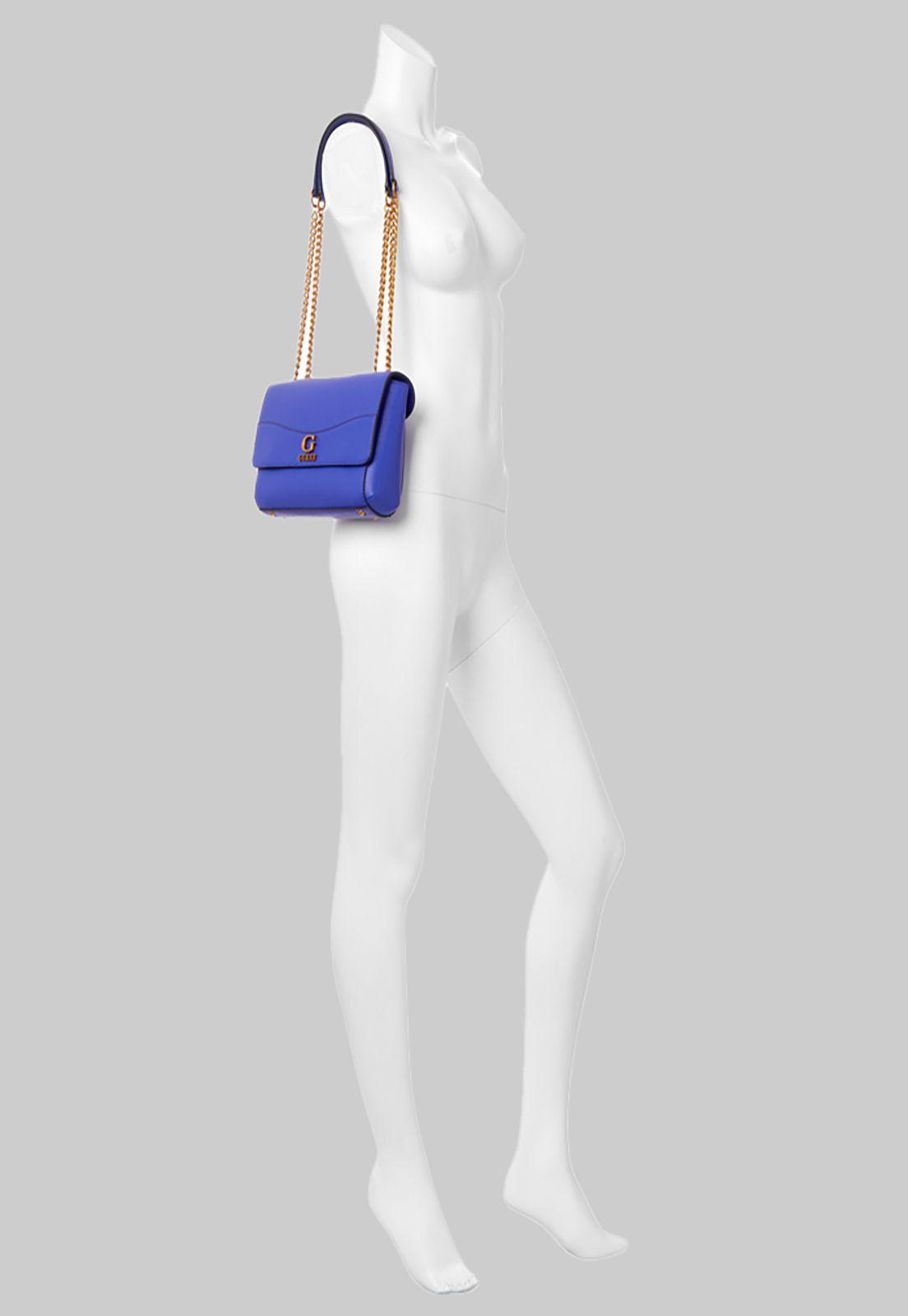 Cartera Guess Nell Convertible Xbody Flap Vio Azul-4