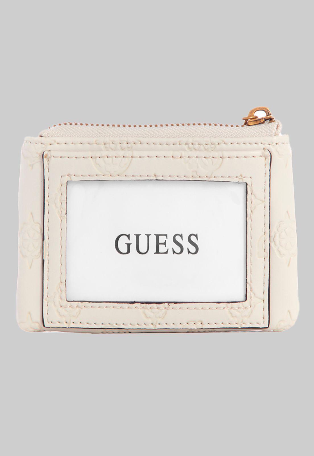 Billetera Laurel Slg Zip Pouch Stl Blanco Guess-1