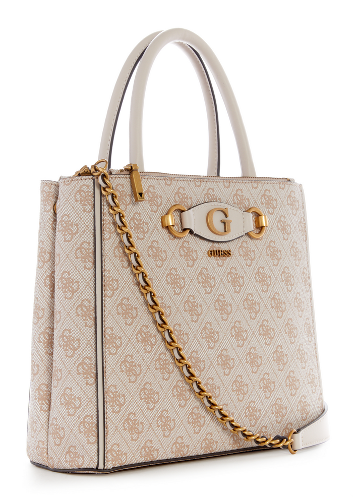 Cartera Izzy Status Satchel Stl Crema Guess-1