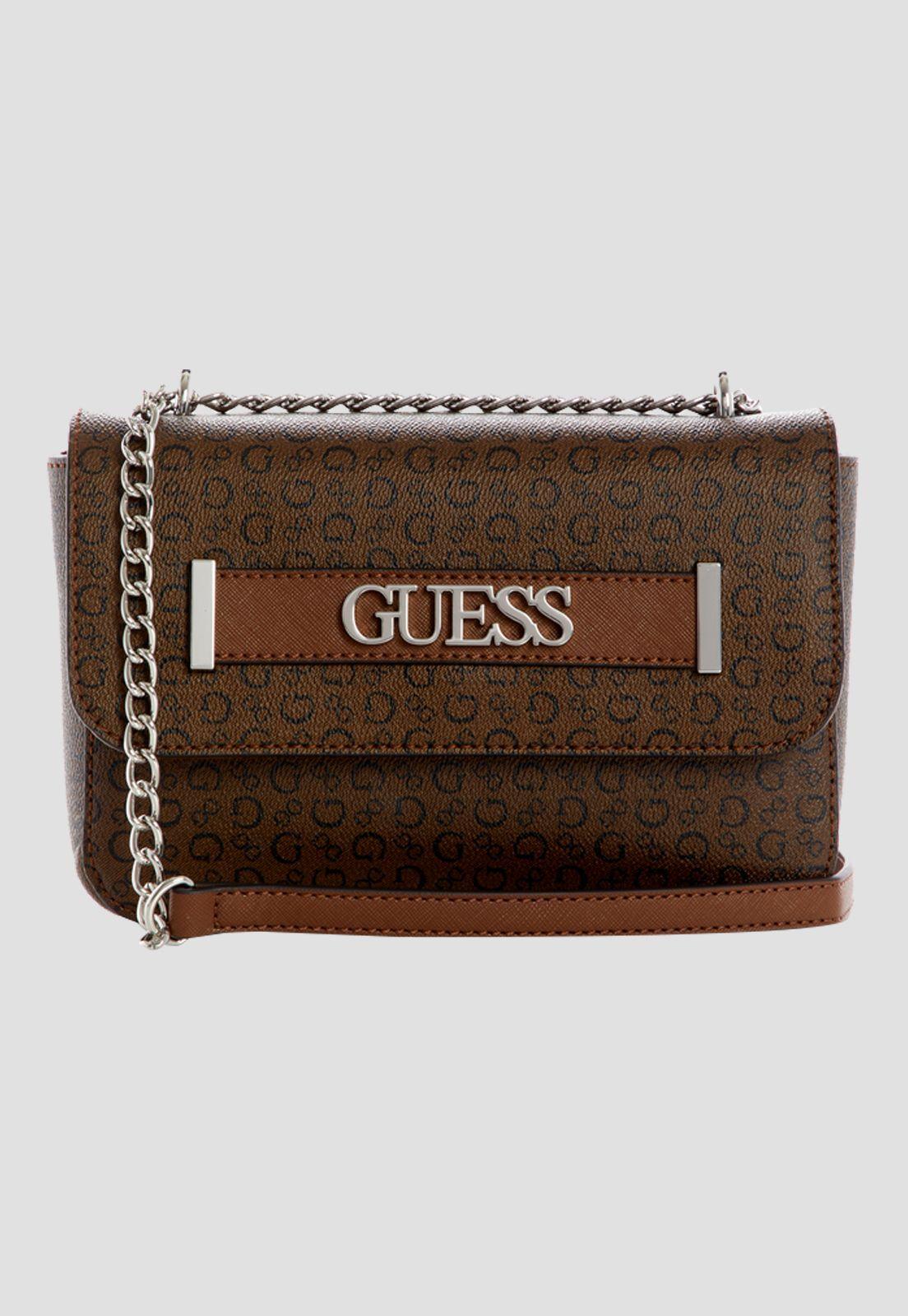 Cartera Maysville Flap Drb Café Guess-0
