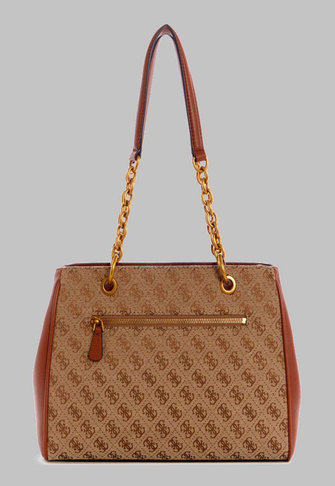 Cartera Guess Aviana Luxury Satchel Lco Café-2