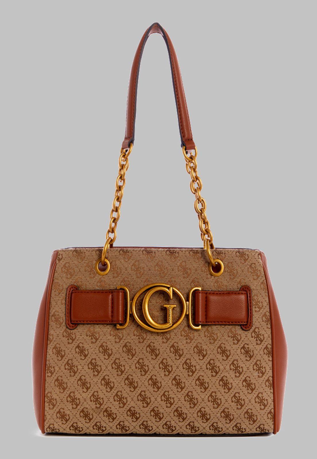 Cartera Guess Aviana Luxury Satchel Lco Café-0