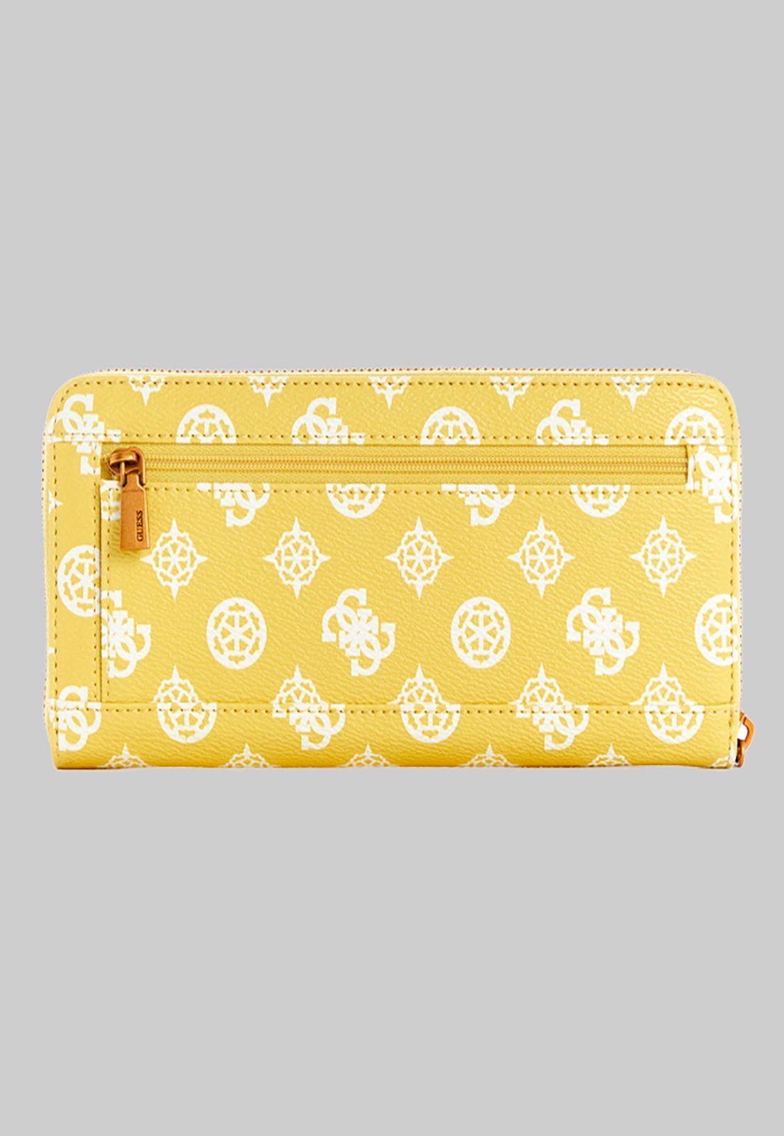 Billetera Centre Stage Slg Lrg Zip Amarillo Guess-1