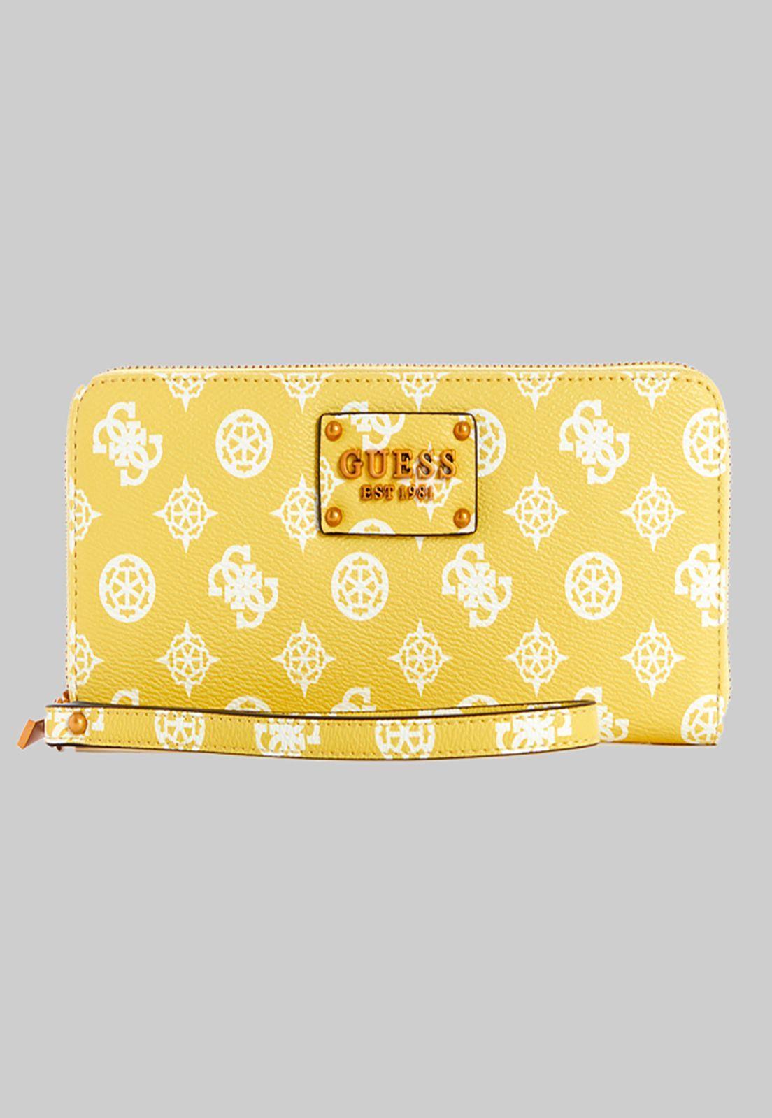 Billetera Centre Stage Slg Lrg Zip Amarillo Guess-0