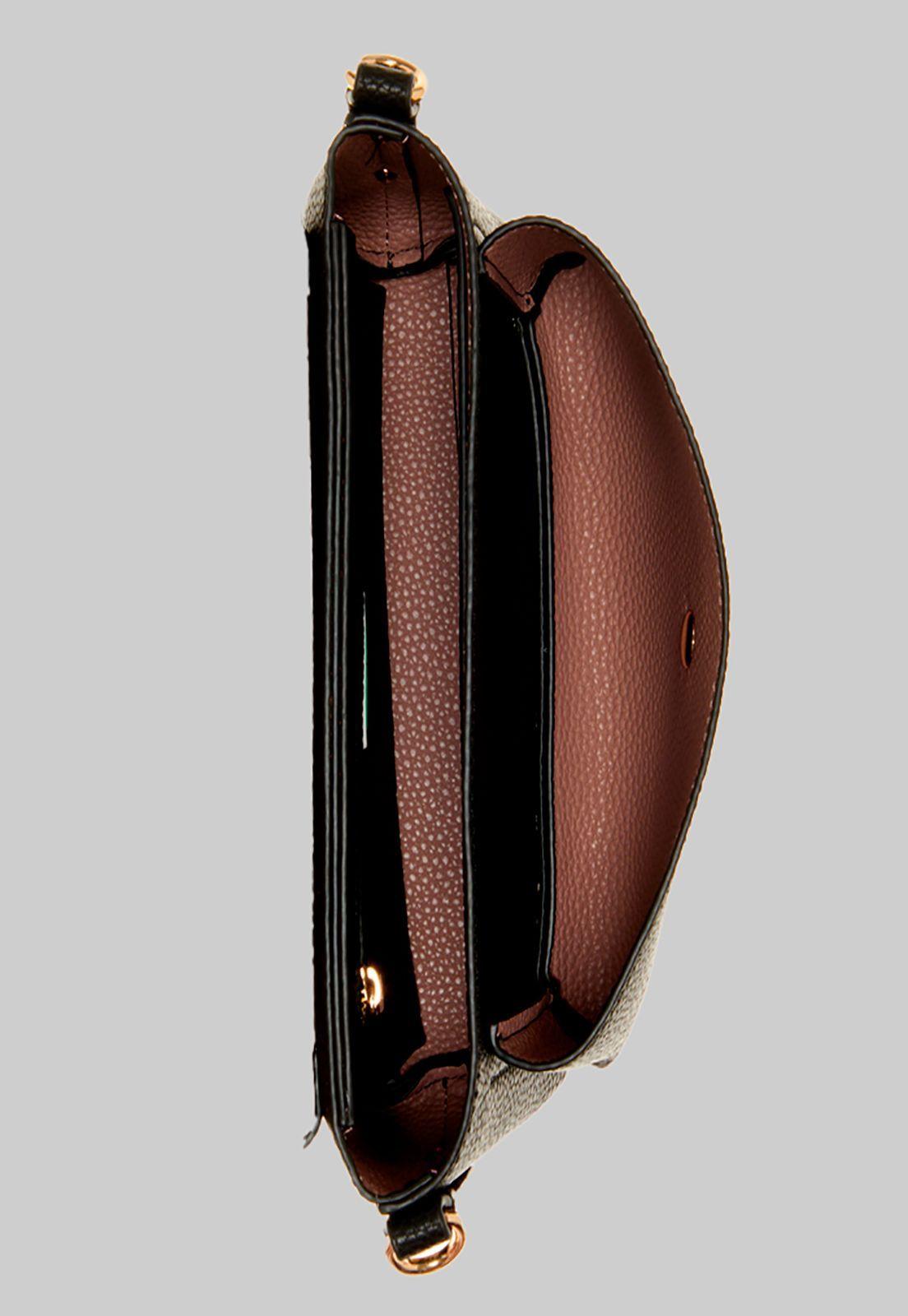 Cartera Eco Brenton Shoulder Bag Bla Negro Guess-3