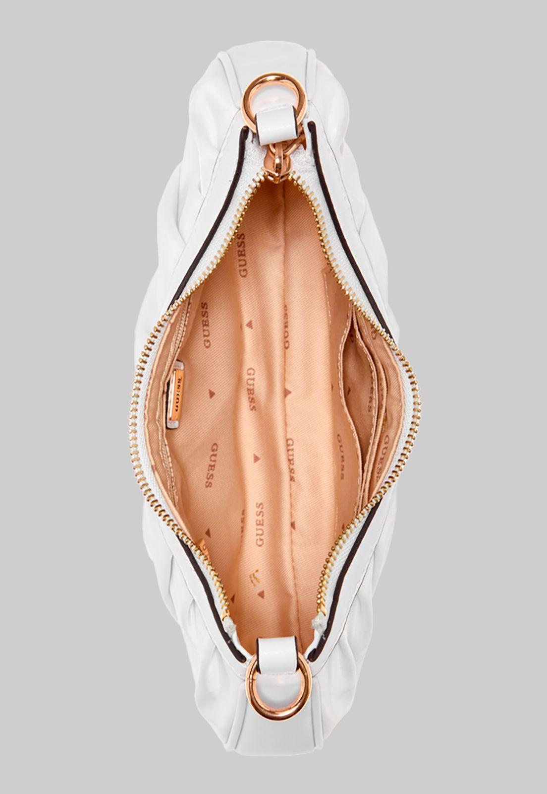 Mini Cartera Mariana Zip Shoulder Bag Blanco Guess-3