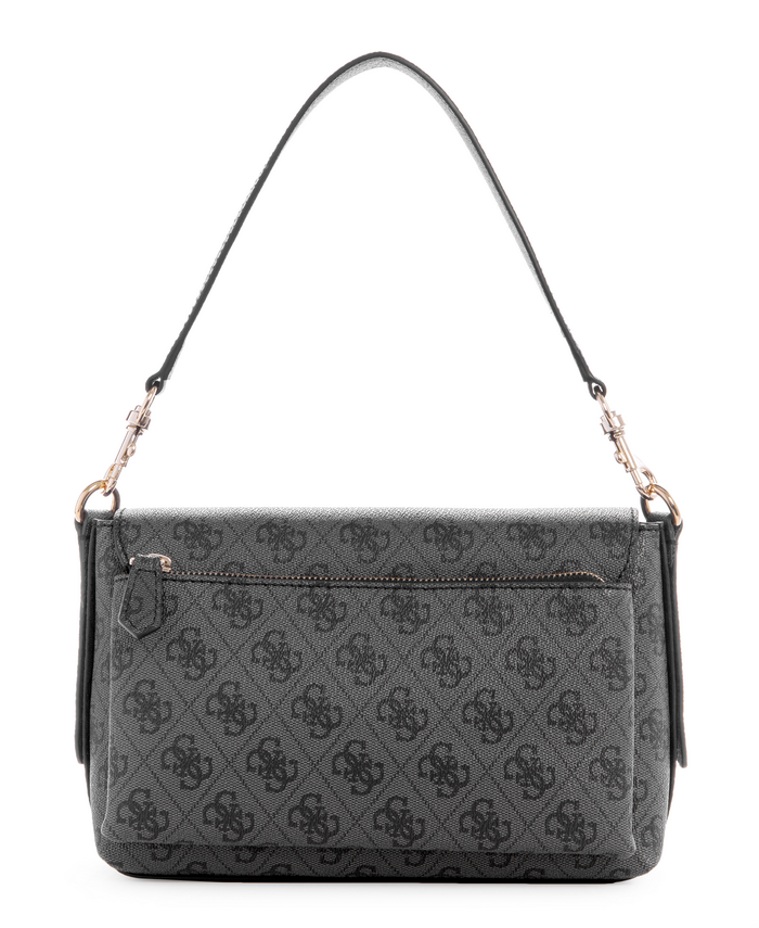 Cartera Guess Eco Brenton Flap Shoulder Bag Clo Carbón-2