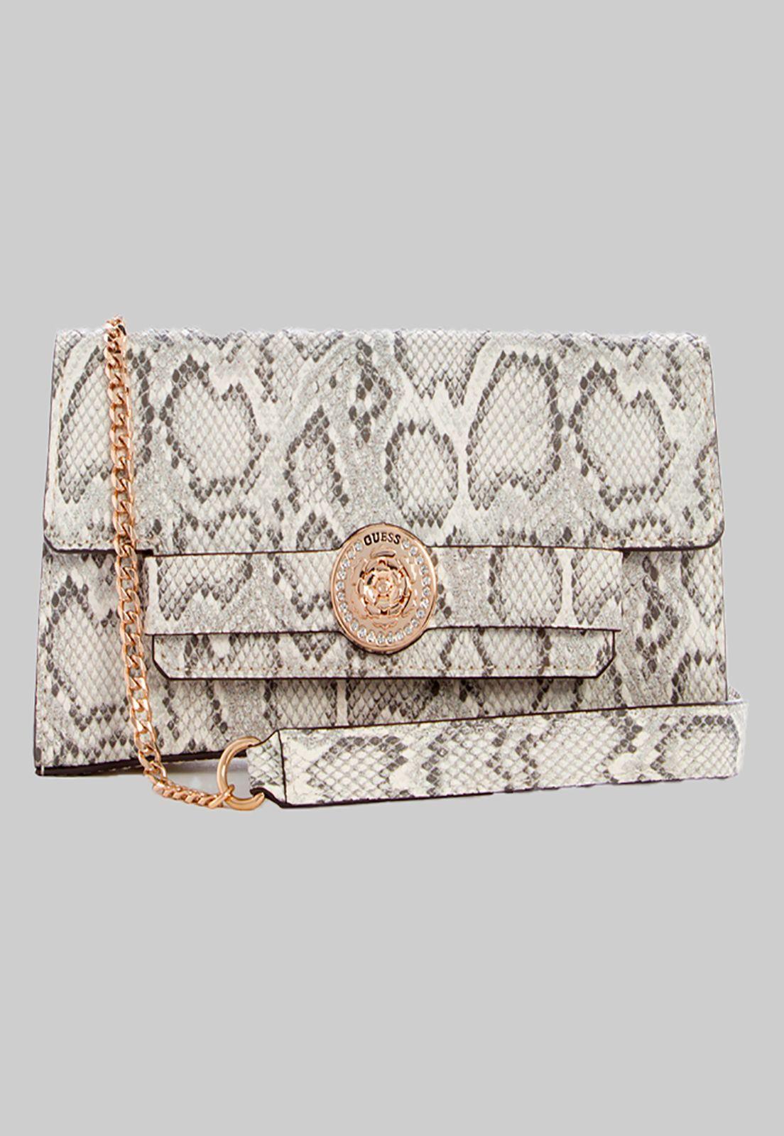 Cartera Night Fall Flap Clutch Pyt Gris Guess-0