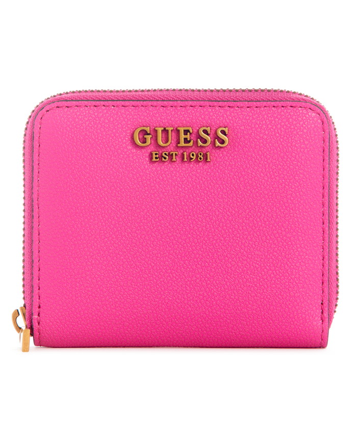Billetera Guess Laurel Slg Small Zip Around Fuc Rosado-0