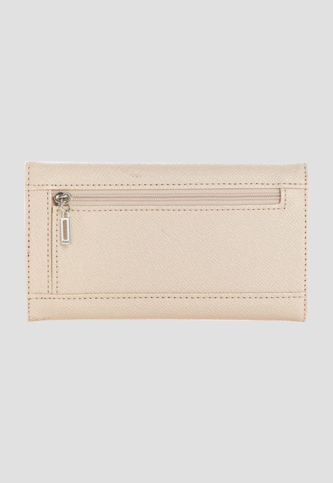 Billetera Tempe Slg Slim Clutch Sto Crema Guess-1