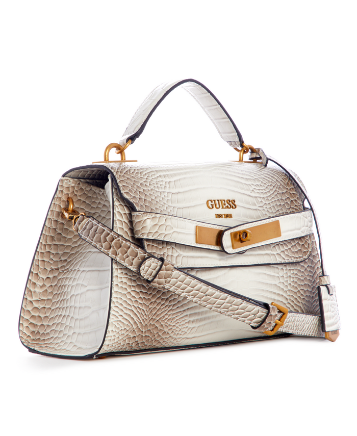 Cartera Guess Enisa Top Handle Flap Nat Crema-1