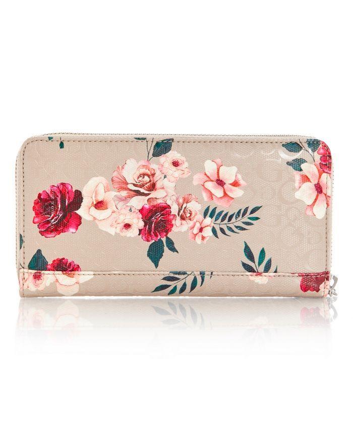 Billetera Rodney Med Around Blanco Guess-1