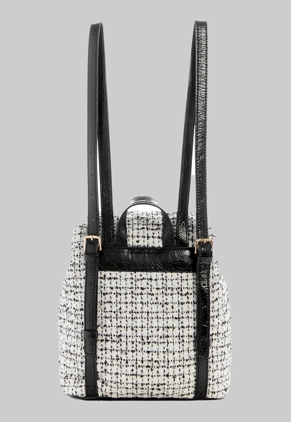 Mochila Guess Adam Flap Backpack Bkw Negro-2