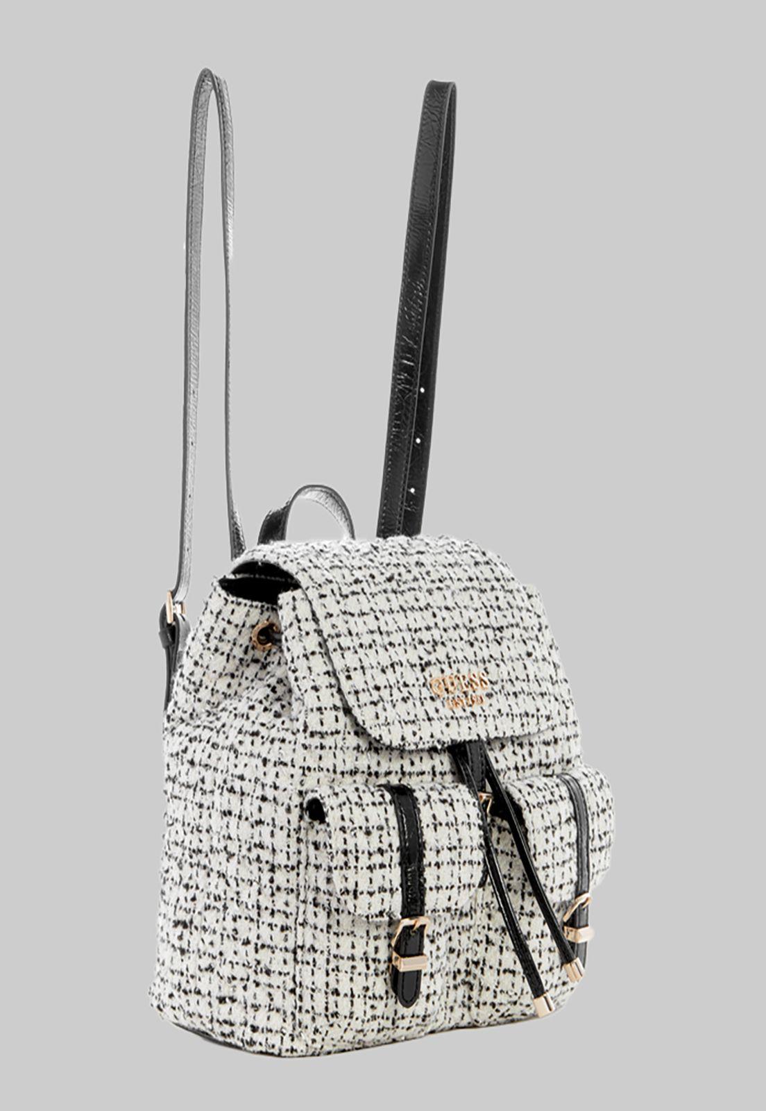 Mochila Guess Adam Flap Backpack Bkw Negro-1