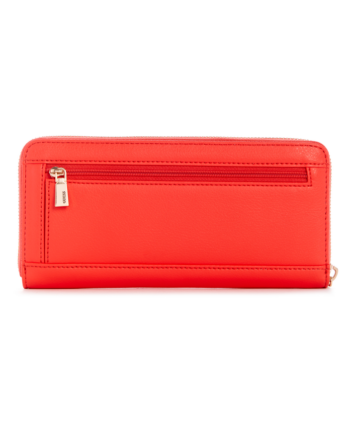 Billetera Guess Eco Mia  Large  Around Pop Naranjo-1