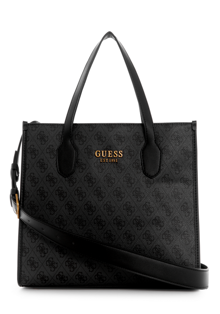 Cartera Silvana 2 Compartment Carbón Guess-0