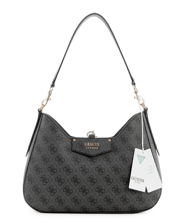 Cartera Guess Eco Brenton Hobo Clo Carbón-0