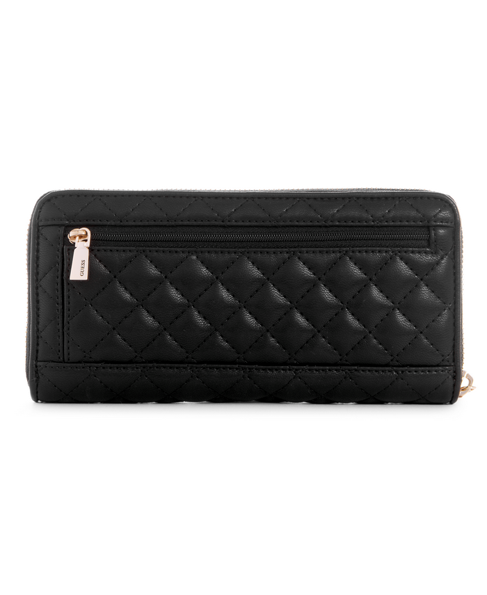 Billetera Guess Adam Slg Large Zip Around Bla Negro-1