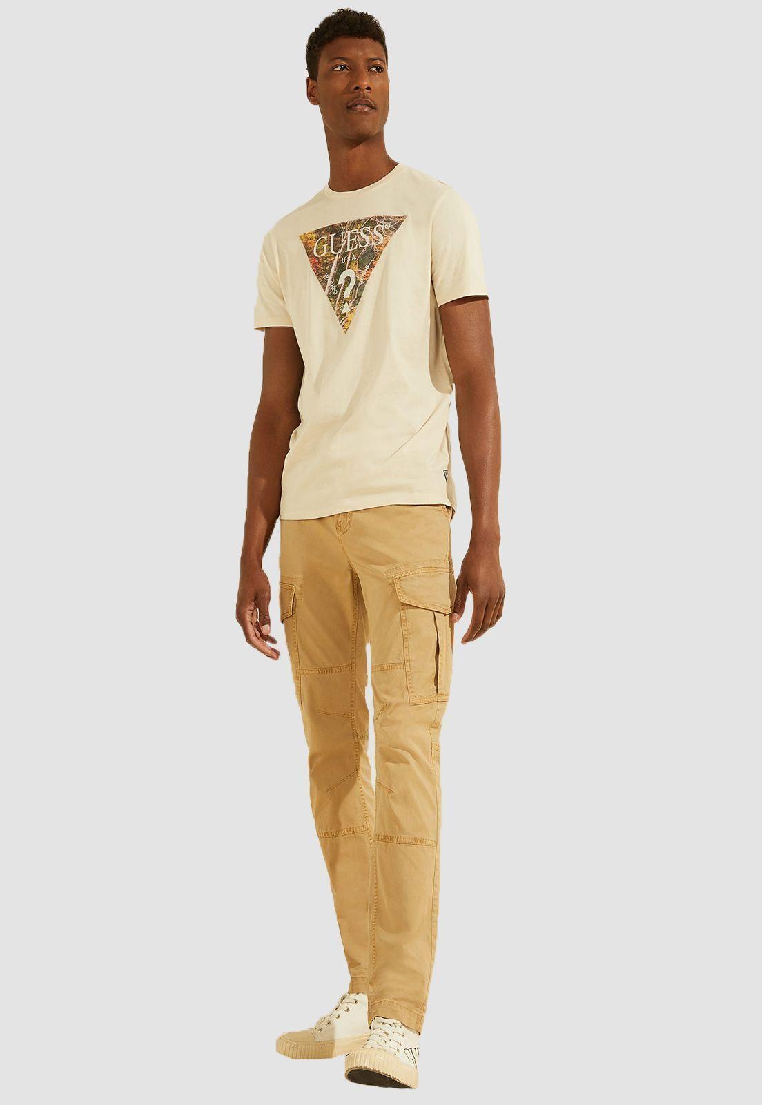 Polera Guess Ss Scenic Triangle Logo-1