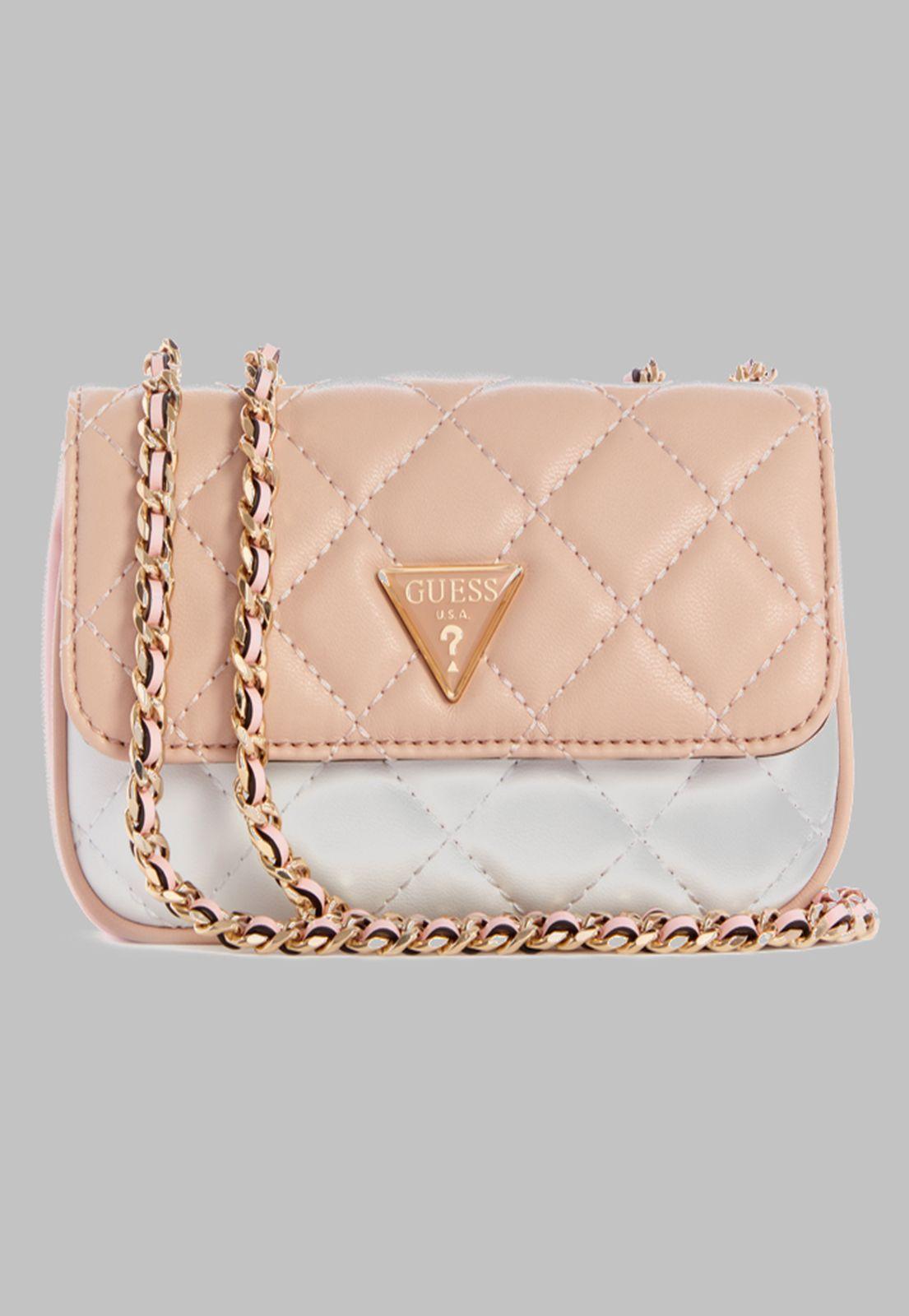 Mini Cartera Guess Cessily Micro Mini Cml Crema-0