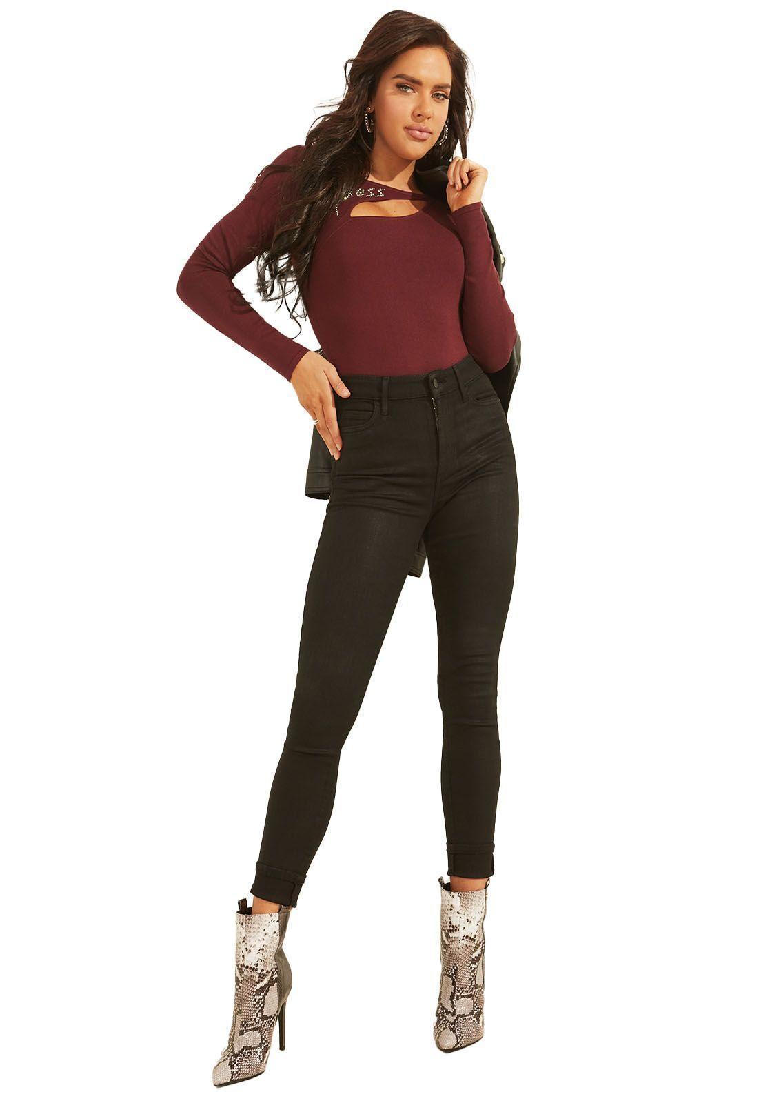 Sweater GUESS LS GUESS SCRIPT LOGO-1