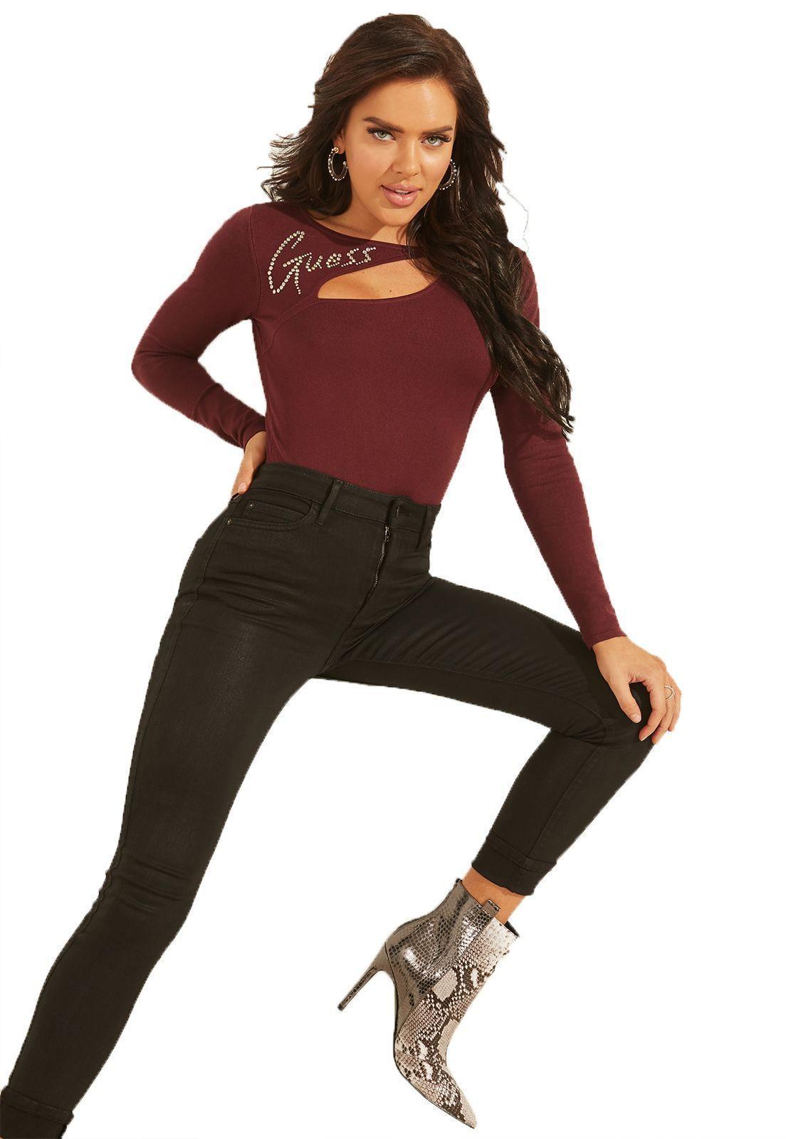Sweater GUESS LS GUESS SCRIPT LOGO-0