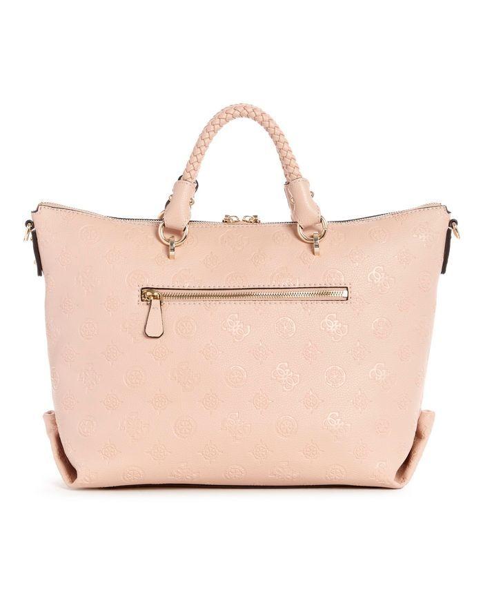Cartera Helaina Soho Satchel Alm Rosado Guess-2