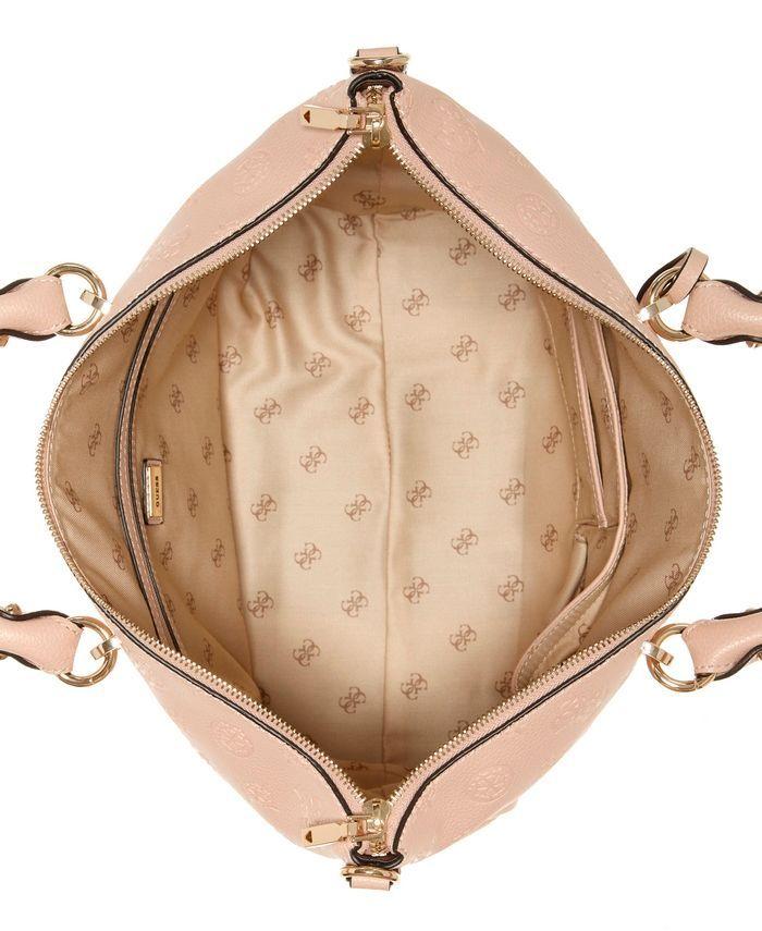 Cartera Helaina Soho Satchel Alm Rosado Guess-3