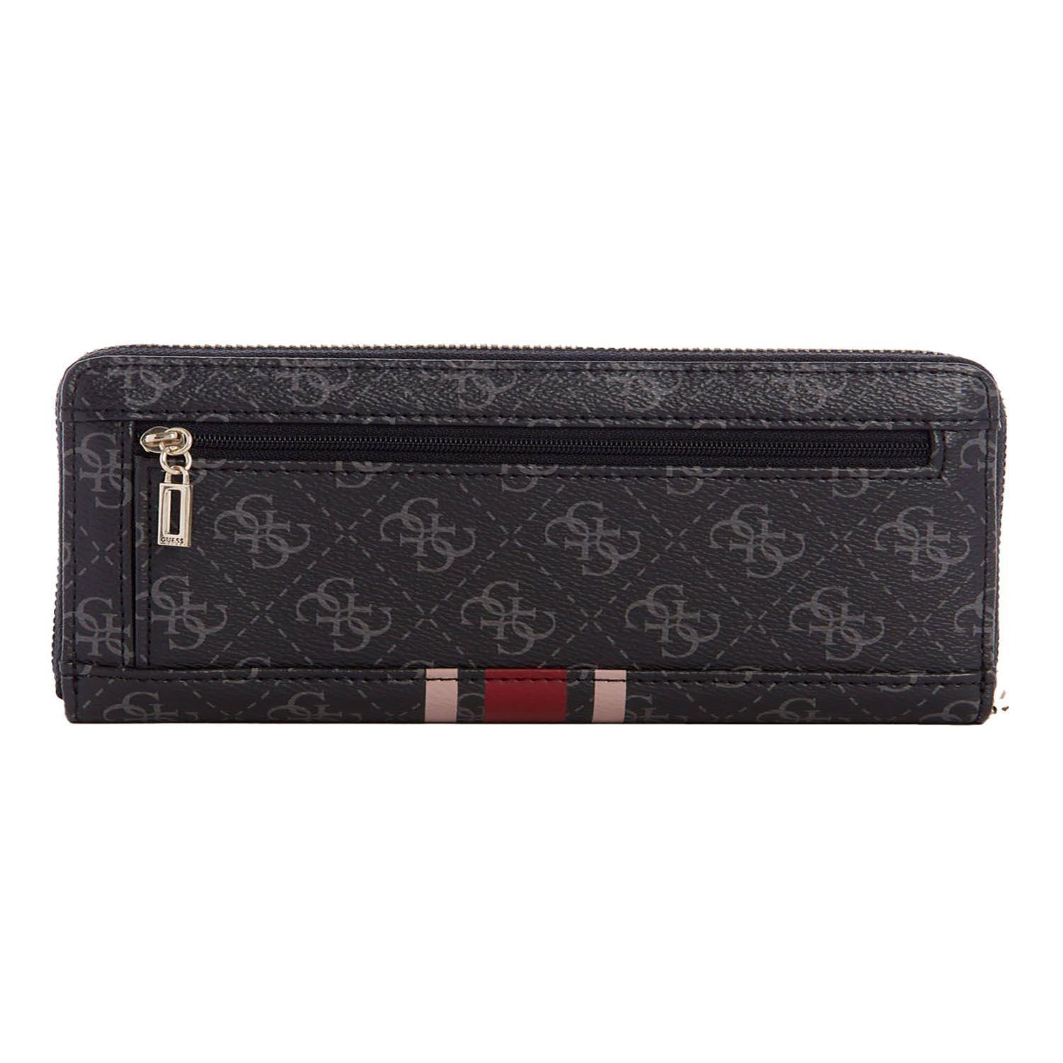 Billetera Guess Jensen Slg Large Zip Around Coa Carbon Tu-1