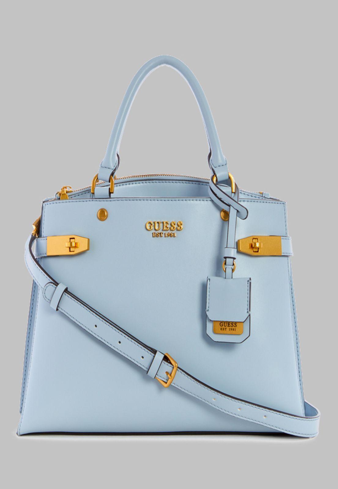 Cartera Guess Zadie Girlfriend Satchel Pod Celeste-0